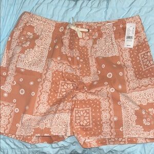 PacSun Orange Bandana Print Men's Shorts